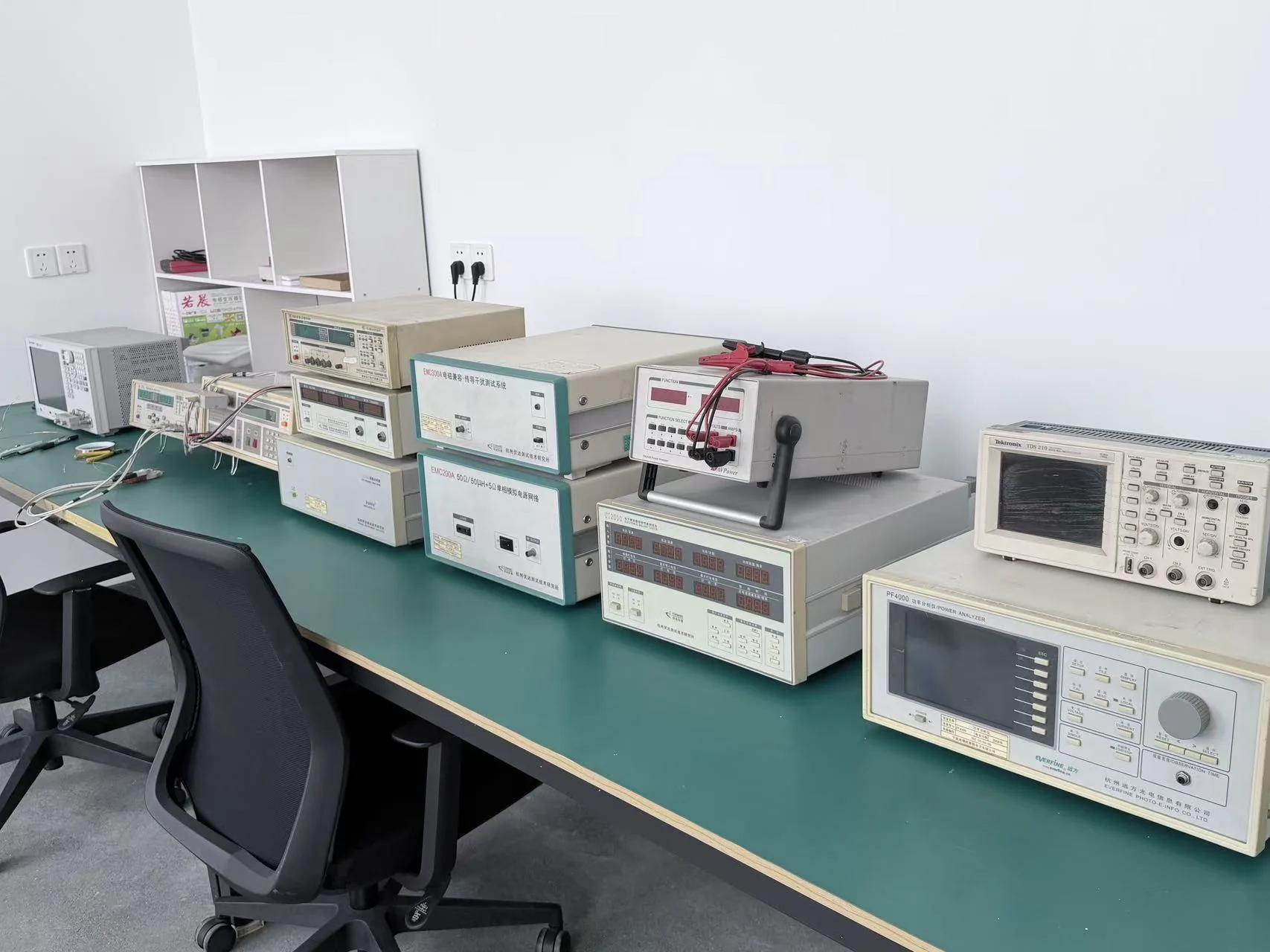Quality inspection instruments in the supplied laboratory image